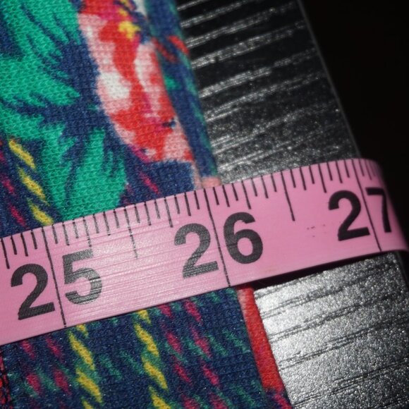 Vintage 90s Rainbow Tartan Plaid Rose Floral Pullover Sweatshirt - Picture 8 of 8